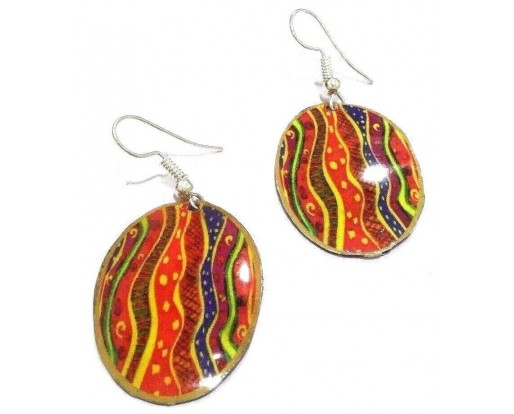 TRIBAL - Contemporary Women Earrings Jewelry Hook Drop Dangle Fashion Gift N24